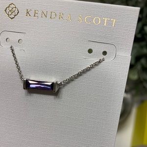 Kendra Scott Lilac Rufus Necklace in Silver